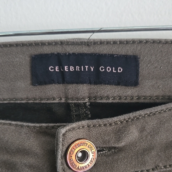 Celebrity Gold Olive Skinny Pants with Comfortable Fit - Picture 6 of 8